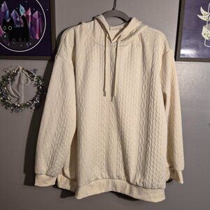 Off-White Patterned Hoodie